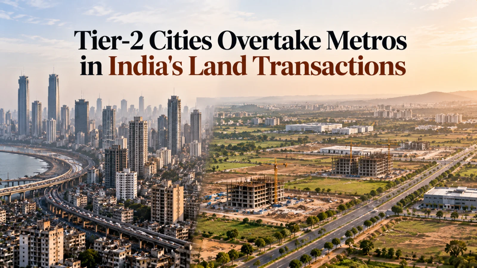 Tier-2 Cities Overtake Metros in India's Land Transactions
