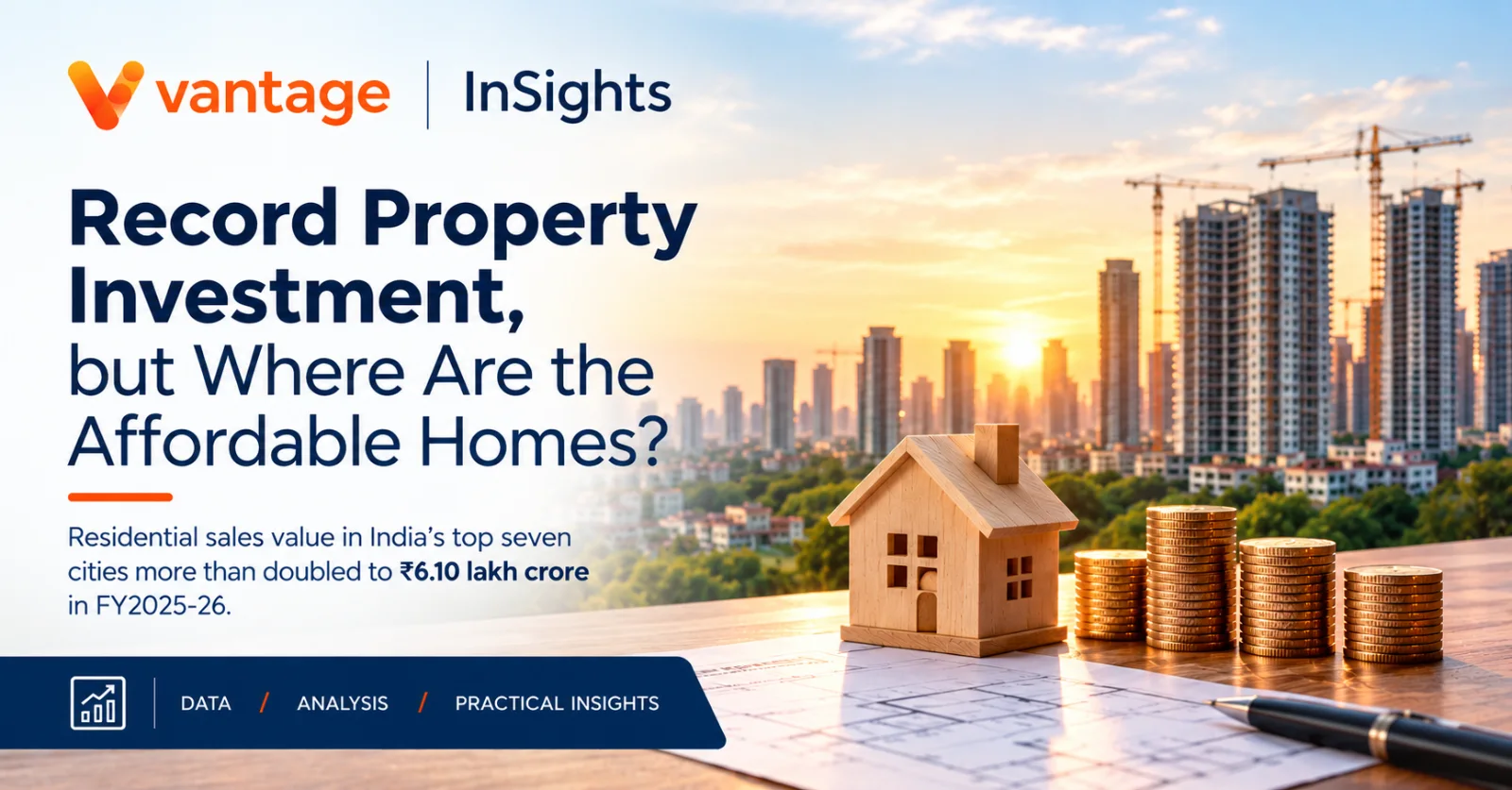 India’s real estate investment growth highlights rising luxury housing supply and declining affordable housing availability, raising concerns about property prices and homeownership affordability.